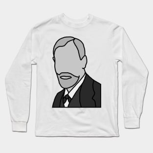 Sigmund Freud Illustration Long Sleeve T-Shirt